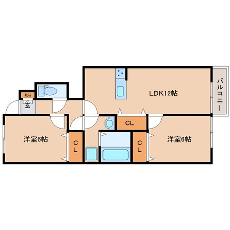 大和高田駅 徒歩13分 1階の物件間取画像